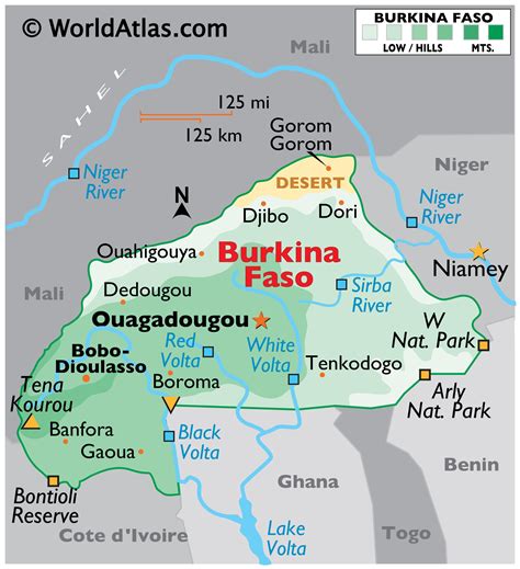 burkina faso map